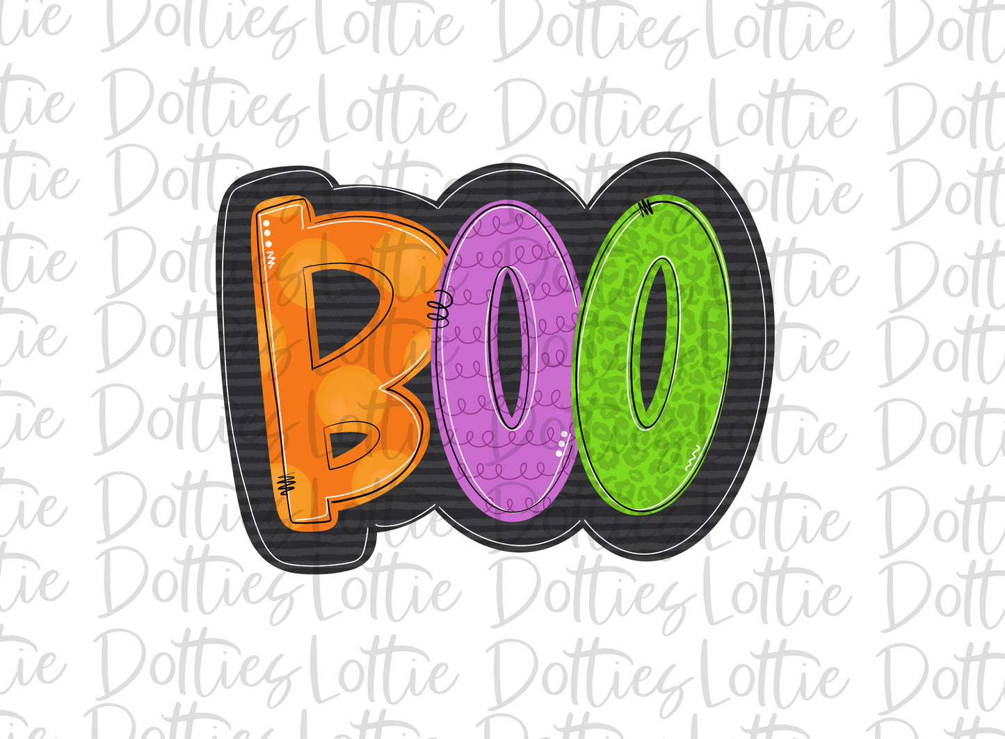 Boo - PNG - Halloween - Sublimation - Digital Download