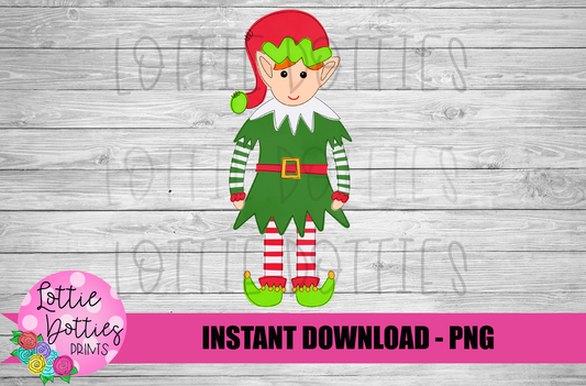 Boy Elf Png - Christmas Sublimation Design - Elf Design - Digital Download