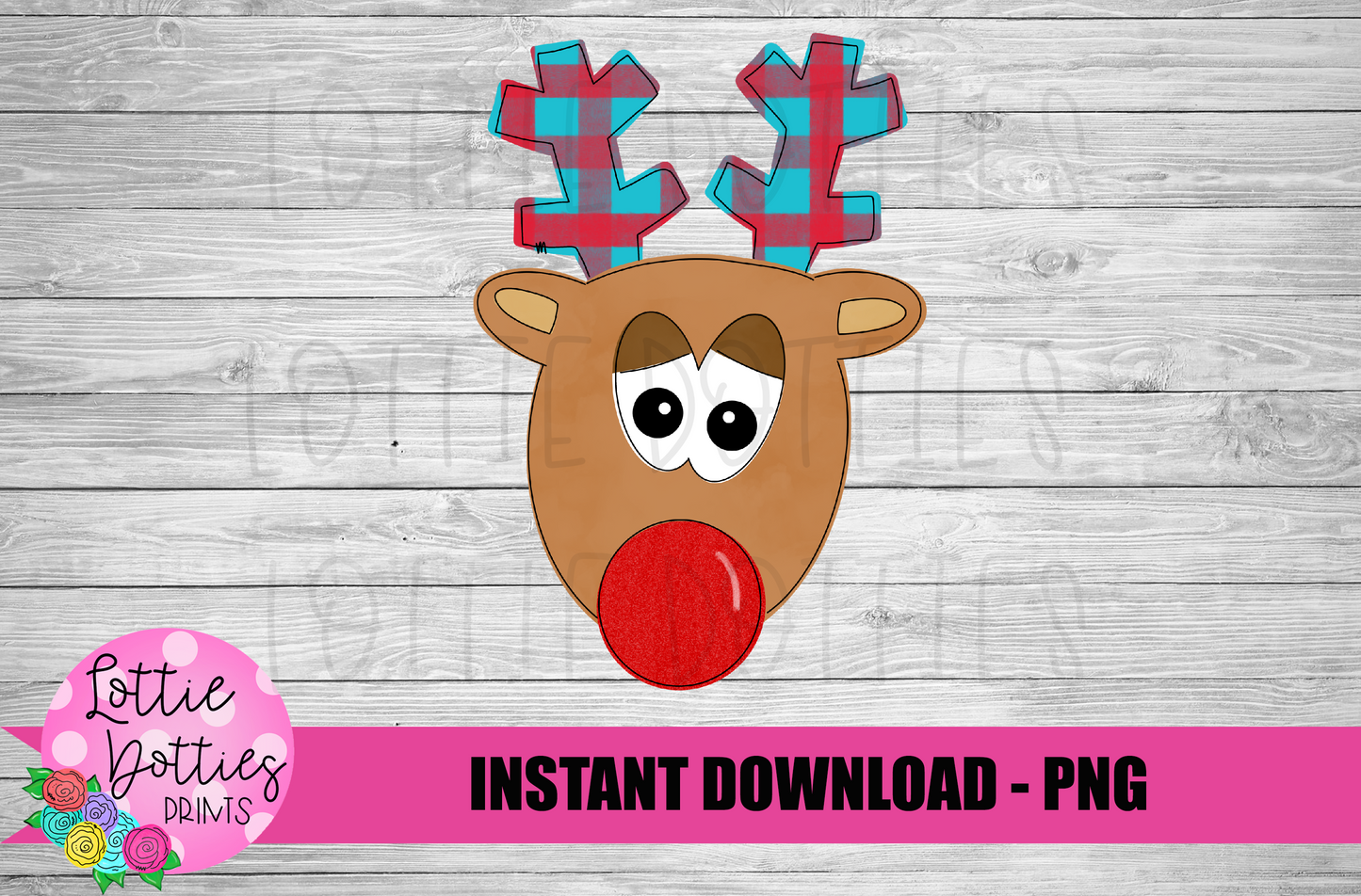 Boy Reindeer Png - Christmas Sublimation Design- Digital Download