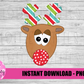 Boy Rudolph  Png - Christmas Sublimation Design- Digital Download