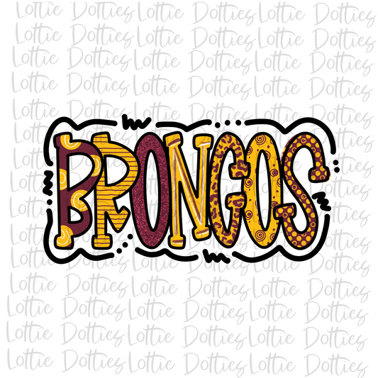 Broncos -  PNG   -  sublimation design - Digital Download
