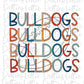 Bulldogs Football - PNG - Football - Sublimation design - Digital Download