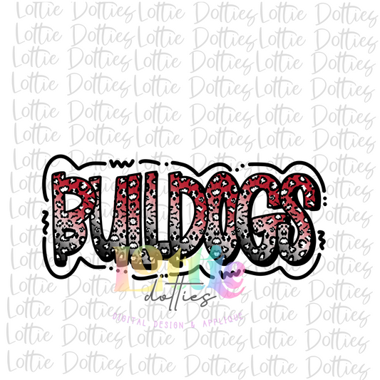 Bulldogs -  PNG - Bulldogs  -  Sublimation Design - Digital Download - Cardinal and Black