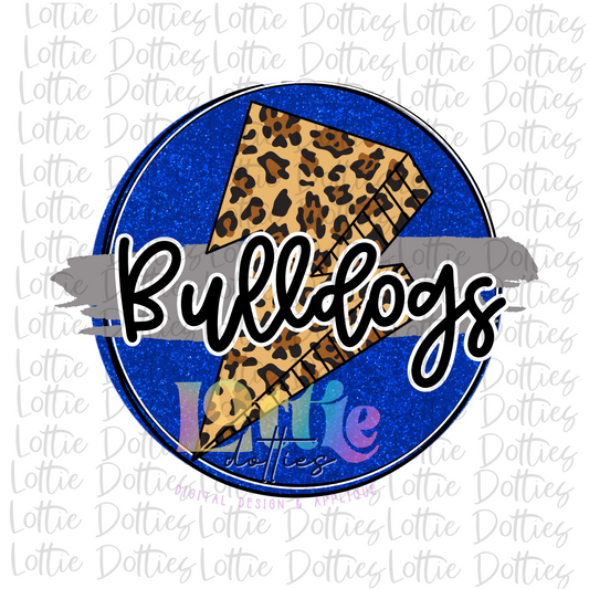 Bulldogs -  PNG - Bulldogs Blue and Gray  -  Sublimation design - Digital Download