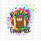 Tie Dye Bulldogs Football  - PNG - Football - Sublimation - Digital Download