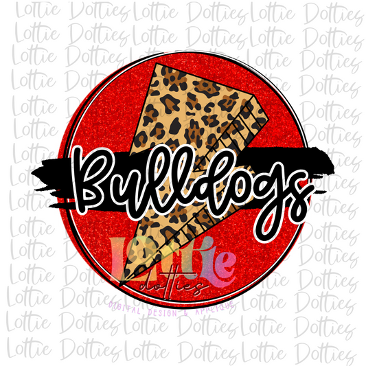 Bulldogs -  PNG - Bulldogs Red -  Sublimation design - Digital Download