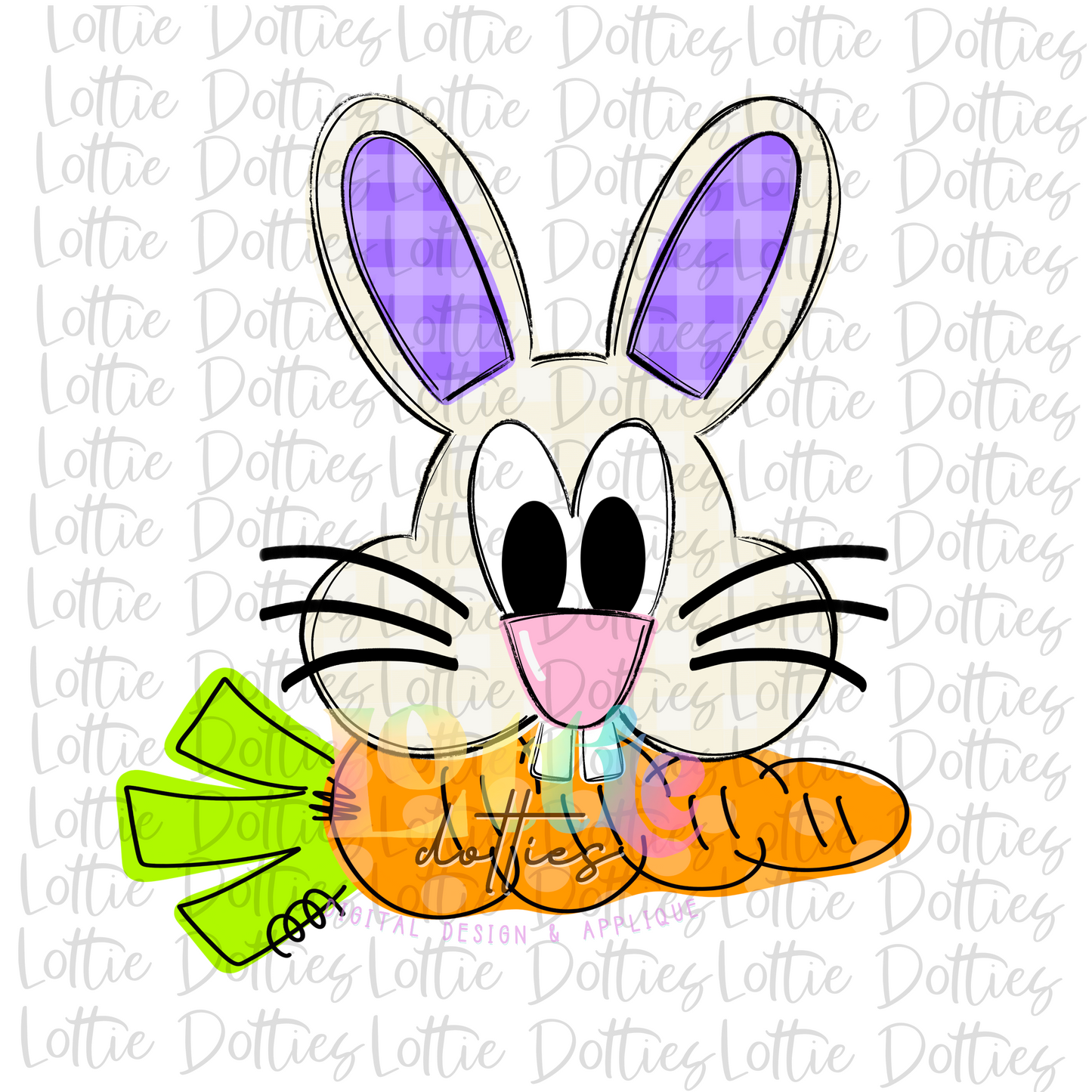 Bunny Girl  PNG - Easter - Sublimation - Digital Download - Purple