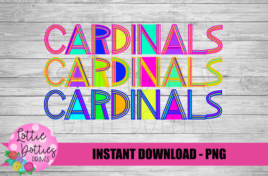 Cardinals PNG - Cardinals  -  sublimation design - Digital Download