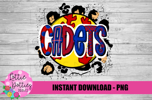 Cadets Softball  PNG - Cadets -  sublimation design - Digital Download
