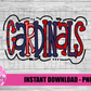 Cardinals PNG - Cardinals Sublimation design - Digital Download