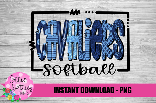 Cavaliers Softball PNG - Softball - Cavaliers sublimation design - Digital Download