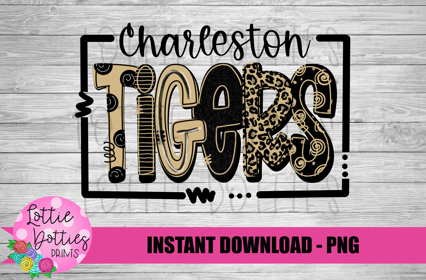 Charleston Tigers PNG - Tigers sublimation design - Digital Download