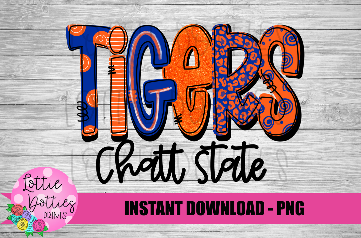 Tigers  Chatt State PNG - Tigers sublimation design - Digital Download