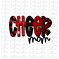 Cheer Mom Png - Cheer Mom Sublimation Design - Digital Download - Red and Black