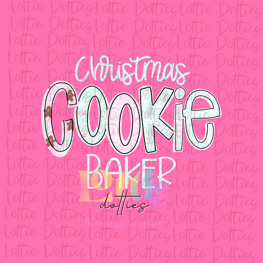 Christmas Cookie Baker - PNG - Christmas Sublimation - Digital Download