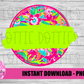 Monogram Circle - Png - Circle - Sublimation - Digital Download