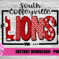South Coffeyville Lions PNG - Lions -  sublimation design - Digital Download