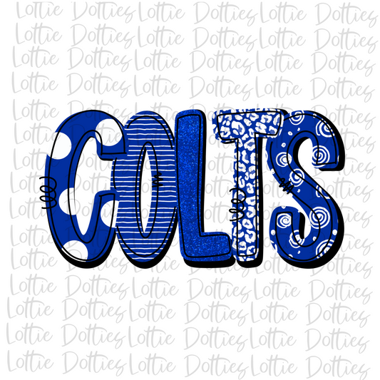 Colts PNG - Colts sublimation design - Digital Download