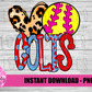 Love Colts Softball PNG - Softball Sublimation Design