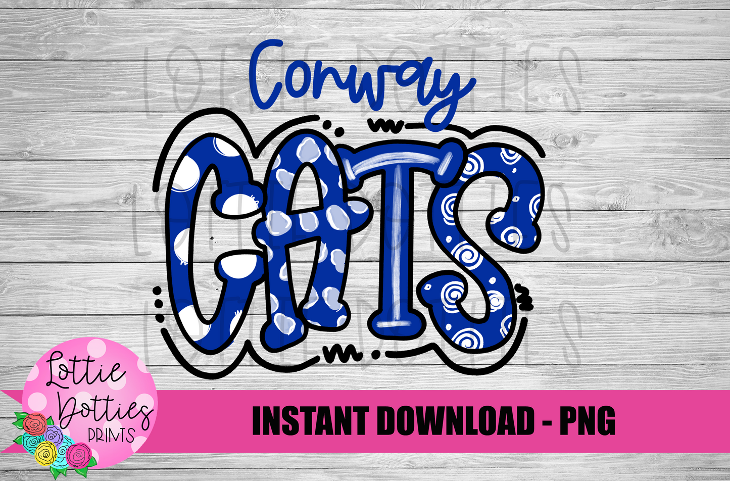 Conway Cats PNG - Team Sublimation - Mascot design