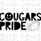 Cougars Pride  Png - Sublimation Design - Cougars  Sublimation- Digital Download