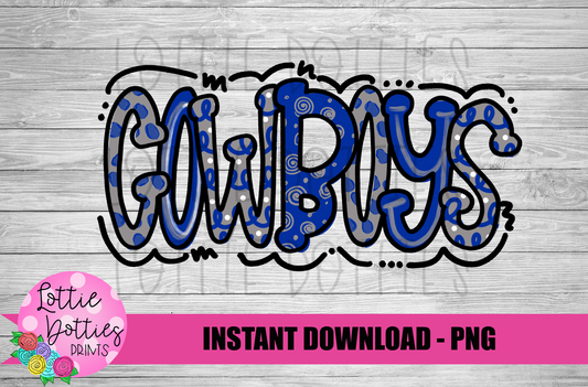 Cowboys Png  -  Digital Download - Cowboys Sublimation