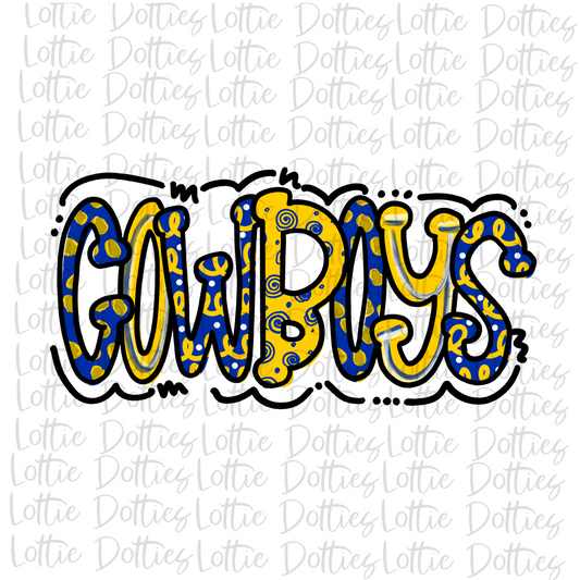 Cowboys Png  -  Digital Download - Cowboys Sublimation