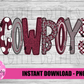 Cowboys Png  -  Digital Download