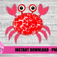 Crab Png - Crab  Design - Crab Summer Design - Sublimation