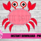 Crab Png - Crab  Design - Crab Summer Design - Sublimation