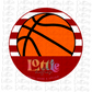 Basketball Circle  - PNG - Basketball  - Digital Download - Crimson