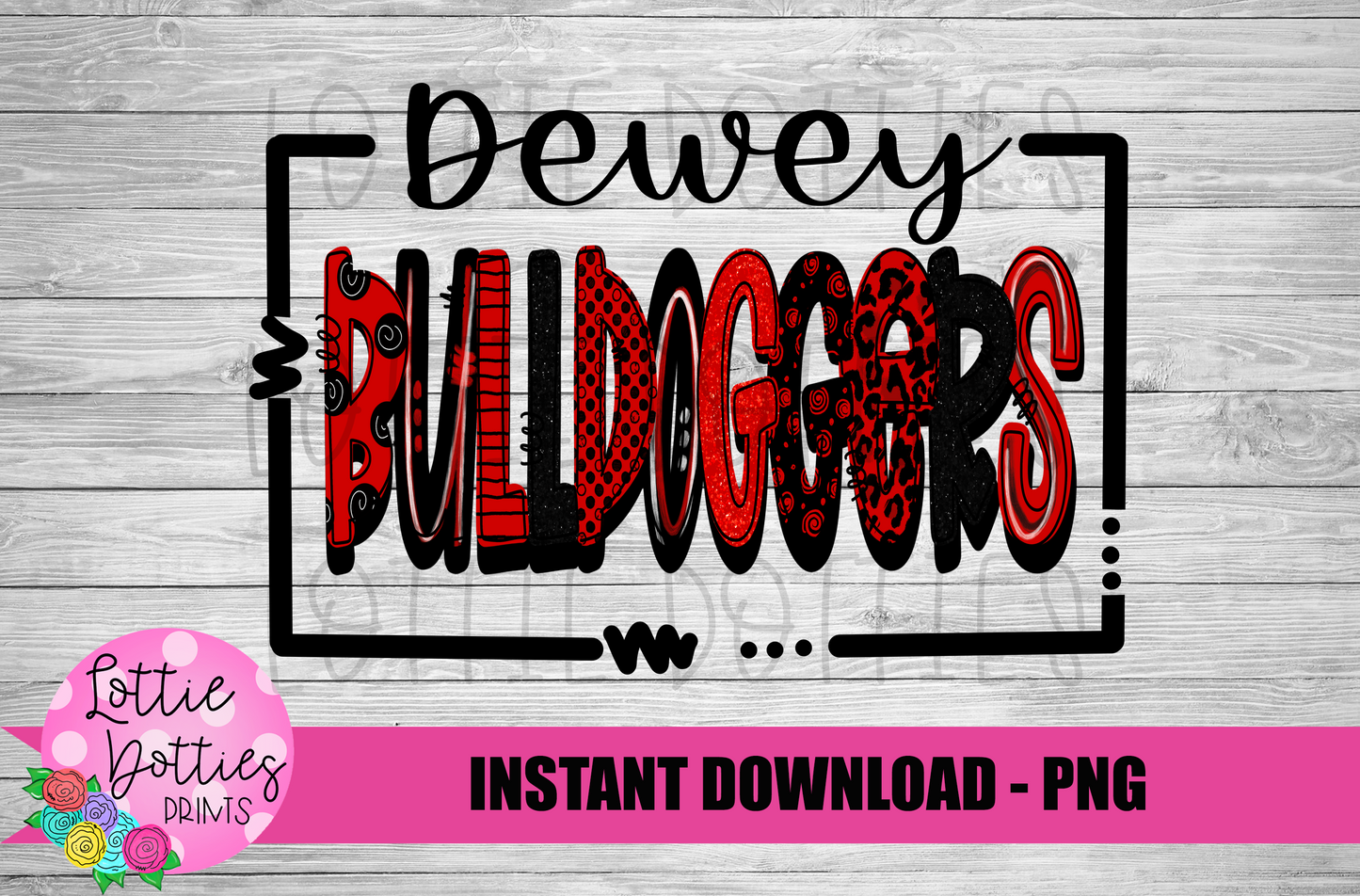 Dewey Bulldoggers - PNG - Sublimation - Bulldoggers - Digital Download