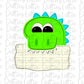 Dino Note - Png - Dino Note   Design - Dinosaur Design