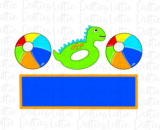 Dino Trio - PNG - Summer - Sublimation - Digital Download