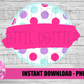 Monogram Circle - Png - Circle - Sublimation - Digital Download