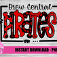 Drew Central Pirates PNG - Pirates Sublimation - Digital Download