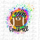 Tie Dye Eagles Football  - PNG - Football - Sublimation - Digital Download