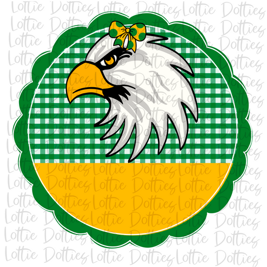 Eagles Scallop  Png - Eagles Sublimation Design - School Spirit Design - Digital Download