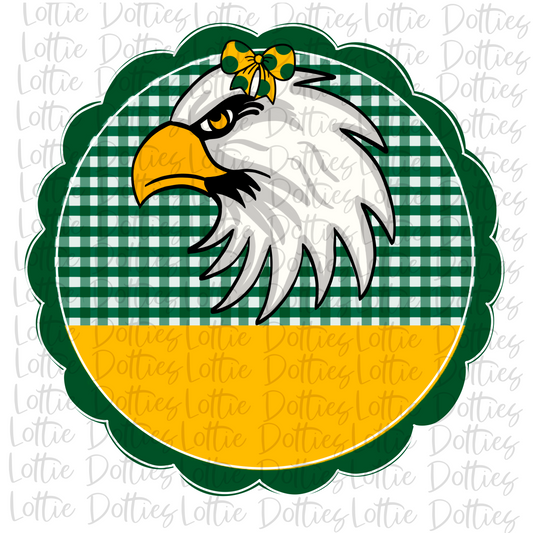 Eagles Scallop  Png - Eagles Sublimation Design - School Spirit Design - Digital Download