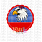 Eagle Scallop Design Png - Sublimation Design- Digital Download