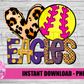 Eagles Softball  PNG - Eagles - Softball  sublimation design - Digital Download
