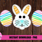 Trio Egg and Easter PNG - Easter - Sublimation - Digital Download