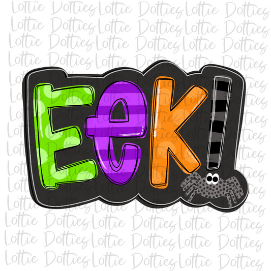 Eek - PNG - Halloween - Sublimation - Digital Download