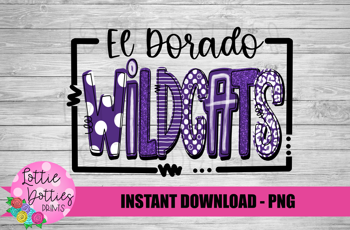 El Dorado Wildcats PNG - Wildcats sublimation design - Digital Download