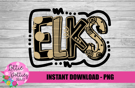 Elk   - PNG - Sublimation - Digital Download