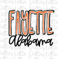 Fayette Alabama - PNG - Fayette - Sublimation