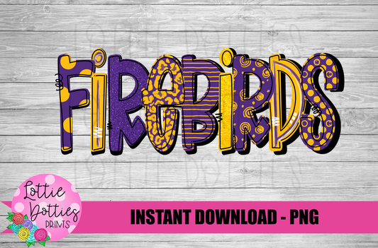 Firebirds - PNG - Firebirds Sublimation - Digital Download