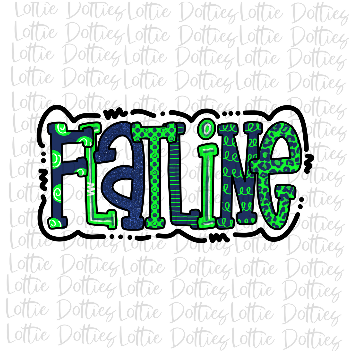 Flatline Baseball - PNG Flatline - Sublimation - Digital Download