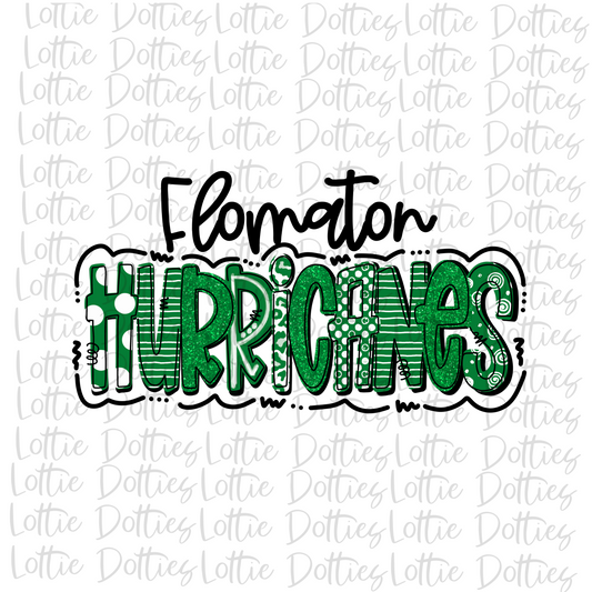 Flomaton Hurricanes PNG - Hurricanes Sublimation Design - Digital Download