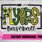 Flyers Baseball  Png  -  Digital Download - Baseball - Sublimation
